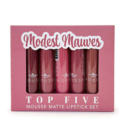 5PC Mousse Matte Lipstick Set #5 Modest Mauves (1 unit)