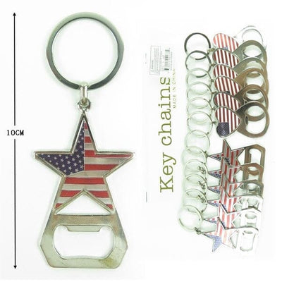 American Flag Bottle Opener Keychain 568 (12 units)