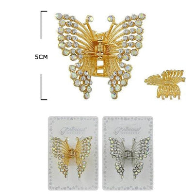Butterfly Shape Hair Jaw Clip 10094GS ( 12 units )