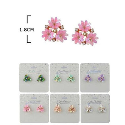 Fashion Flower Post Earrings 1231SK (12 units)
