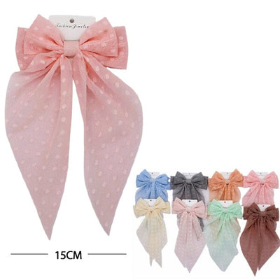 Fashion Hair Bow With Tail 2271 (12 units)