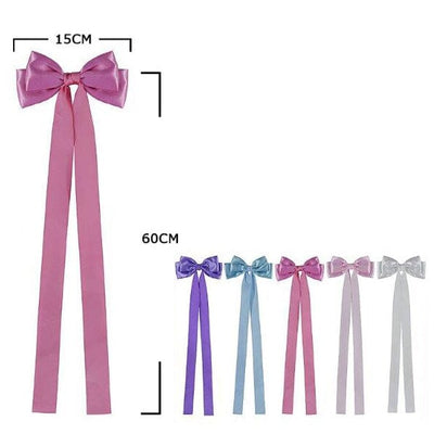 Fashion Hair Bow With Tail 28642M (12 units)