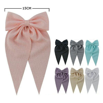 Fashion Hair Bow With Tail 28667M (12 units)