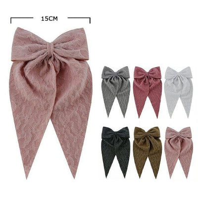Fashion Hair Bow With Tail 28669M (12 units)