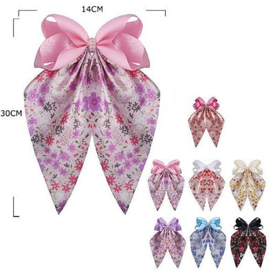 Fashion Hair Bow With Tail 28752M ( 12 units )