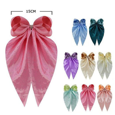 Fashion Hair Bow With Tail HC-28725M ( 12 units )