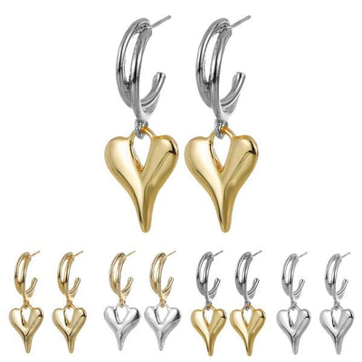 Fashion Heart Dangle Earring 1421 (12 units)