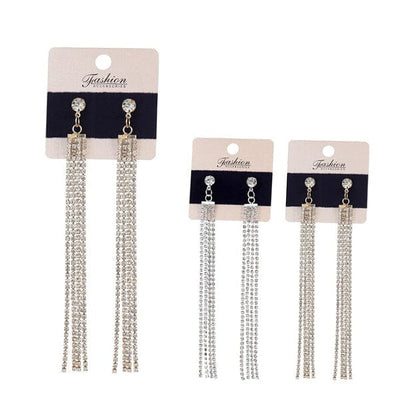 Fashion Rhinestone Earrings 1414 (12 units)