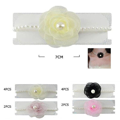 Flower Choker Necklace 31766SN (12 units)