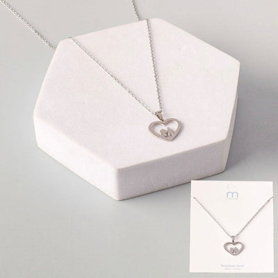 Love Stainless Steel Necklace 8289S (12 units)