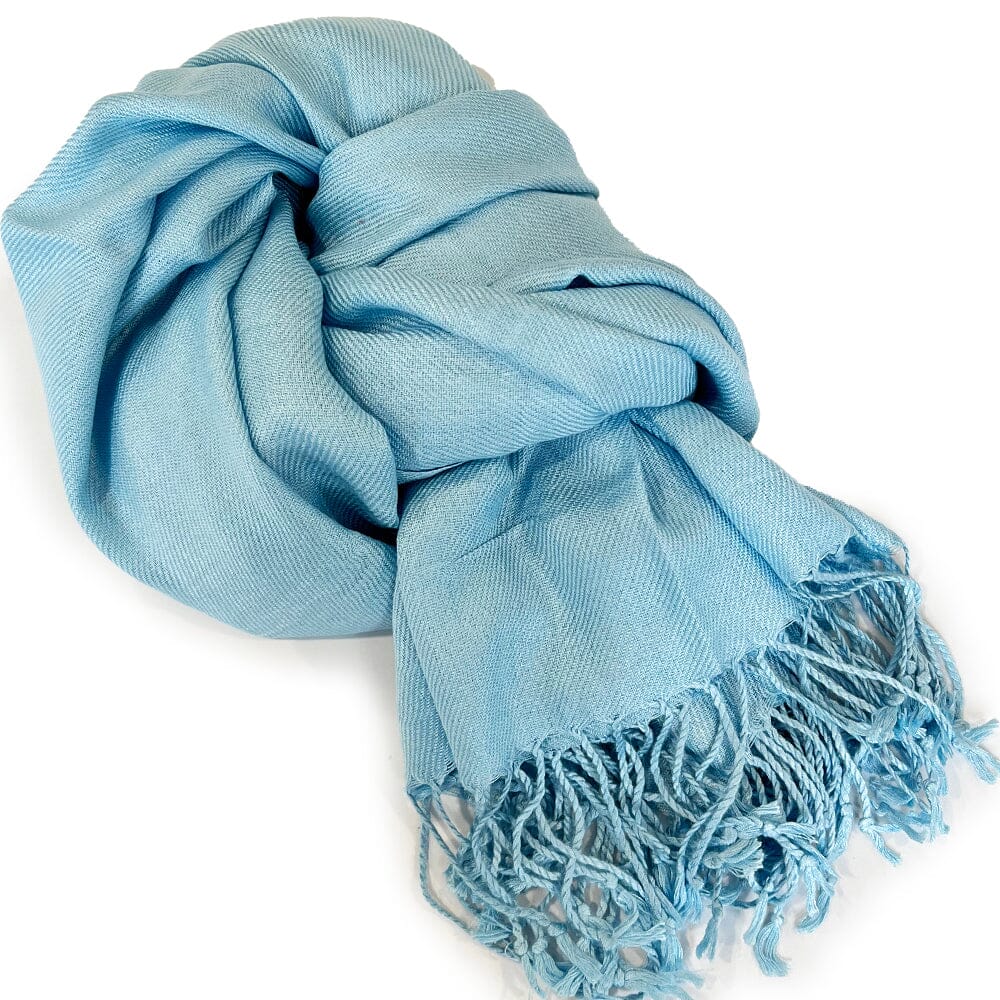 aqua pashmina shawl