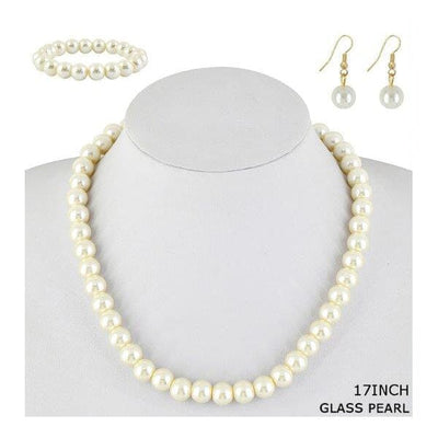 Pearl Necklace Set 12616WI (12 units)