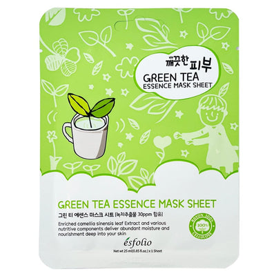 Pure Skin Essense Mask Sheet - Green Tea (10 units)