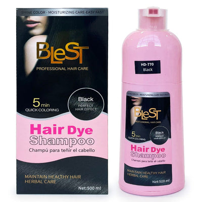 Quick Coloring Hair Dye Shampoo Black 500ml (1 unit)