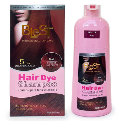 Quick Coloring Hair Dye Shampoo Red 500ml (1 unit)