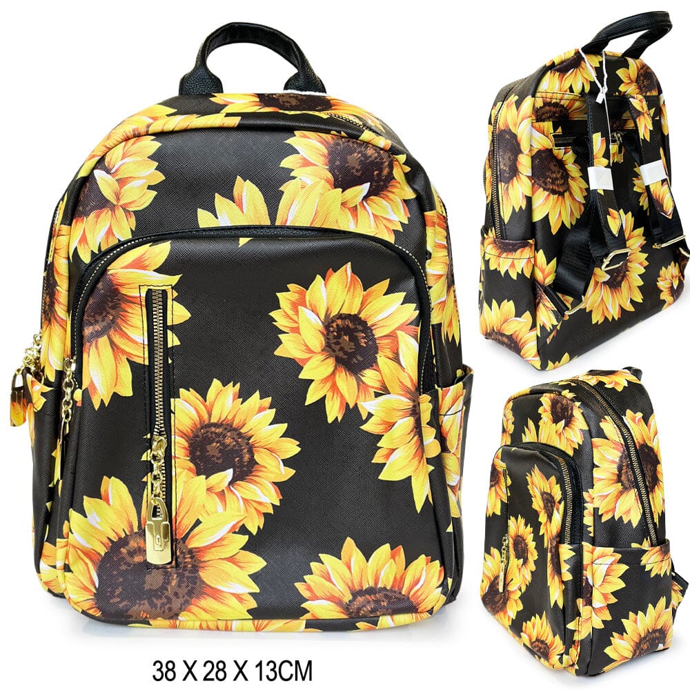 Backpacks with sunflowers best sale