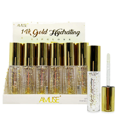 14K Gold Hydrating Lip Gloss (24 units)