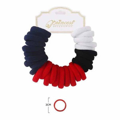 30 PC Hair Band School Color (12 units)