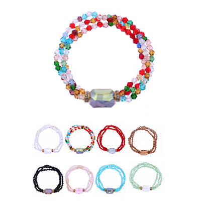 Colorful Beads Bracelets 0712R8 (12 units)
