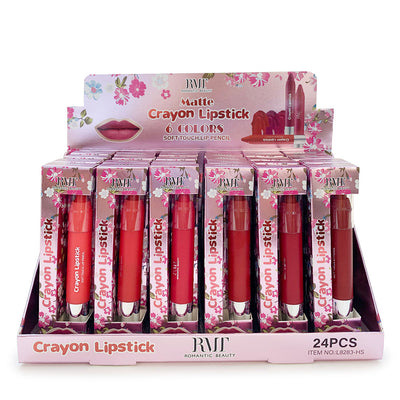 Crayon Lipstick 6 Colors Red Tone L8283 HS (24 units)
