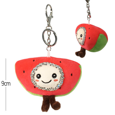 Cute Watermelon Plush Toy Key Chain 224-6 (1 unit)