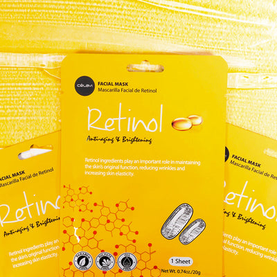 Essence Facial Sheet Mask Moisturizing Skin Care - Retinol (24 units)