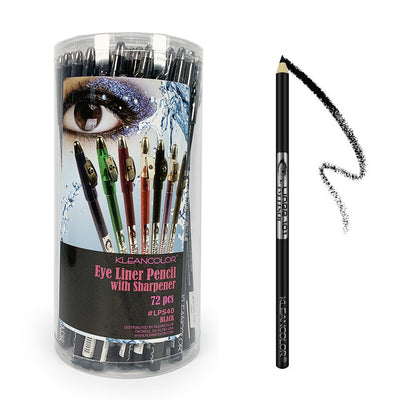 Eye Liner Pencil With Sharpener - Black (72 units)