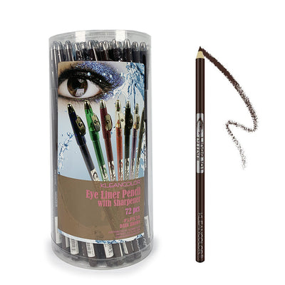 Eye Liner Pencil With Sharpener - Dark Brown (72 units)