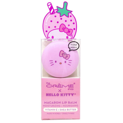 Hello Kitty Macaron Lip Balm - Strawberry Rose Latte (1 unit)