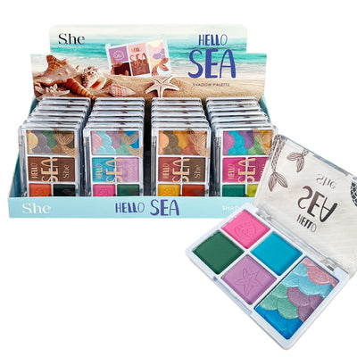 Hello Sea Multi Color Eyeshadow Palette 740 (24 units)
