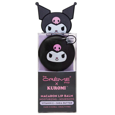 Kuromi Macaron Lip Balm - Raspberry Cream Puff (1 unit)