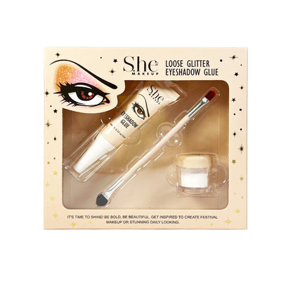 Loose Glitter Eyeshadow Glue - White (1 unit)