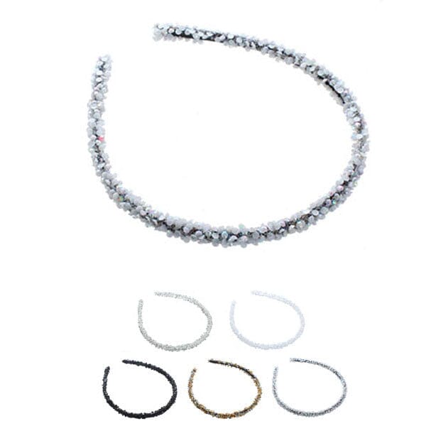 Metallic Tone Glitter Headband 4712 ( 12 units)