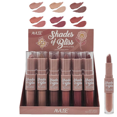 Shades of Bliss Duo Lipstick & Liquid Lipstick (24 units)