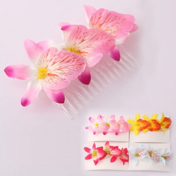 Tropical Flower Hair Comb 5571 (12 units)