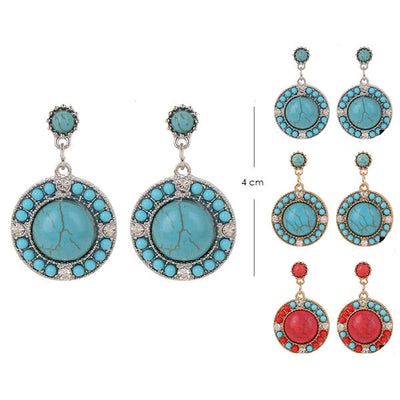 Turquoise Earrings 9576 (12 units)