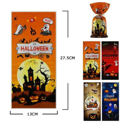 10PC Halloween Candy Cookie Treat Bags 1071 (12 units)