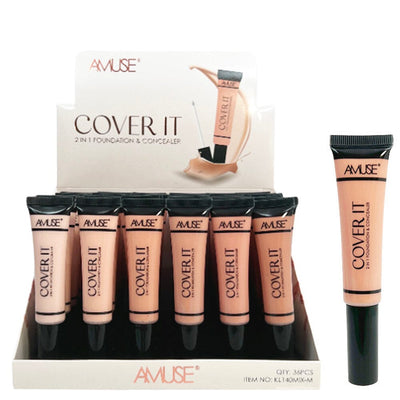 2 IN 1 Foundation & Concealer 140MIX-M (36 units)