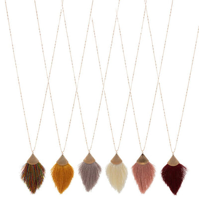 30" Long Tassel Necklace (6 units)