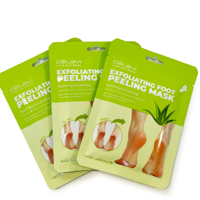 3Pairs Exfoliating Foot Peeling Mask - ALOE (1 unit)