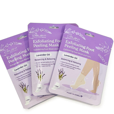 3Pairs Exfoliating Foot Peeling Mask - LAVENDER (1 unit)