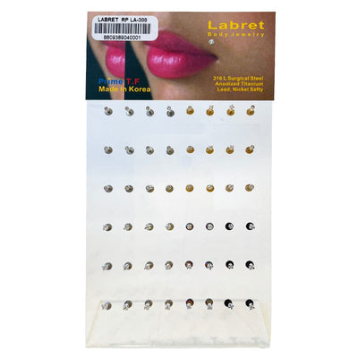 48 PC Crystal Mix Body Piercing Mix Color (1 unit)