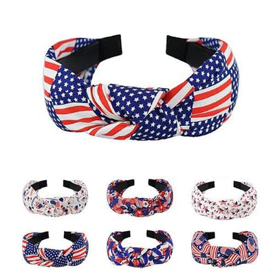 4th of july American Flag Headband 1010 ( 12 units)