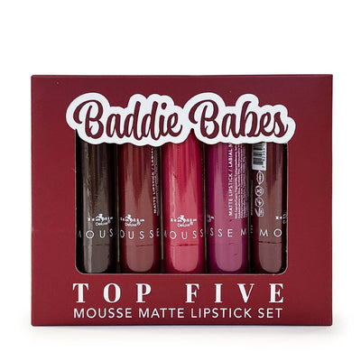 5PC Mousse Matte Lipstick Set #7 Baddie Babe (1 unit)