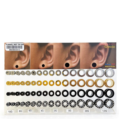 64 PC Metal Piercing Tunnel Mix (1 unit)