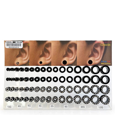 64 PC Piercing Tunnel Mix (1 unit)