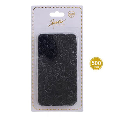 All Black 500PC Packaged Hair Tie 2874-BKX (12 units)