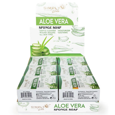 Aloe Vera Sponge Soap (12 units)