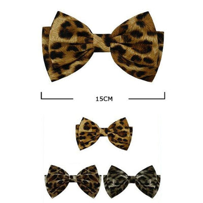 Animal Printed Hair Bow 28875BG (12 units)