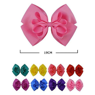 Assorted Layered Hair Bow 26515K (12 units)